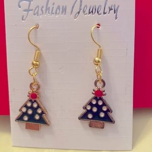 Christmas Tree Dangle Earrings